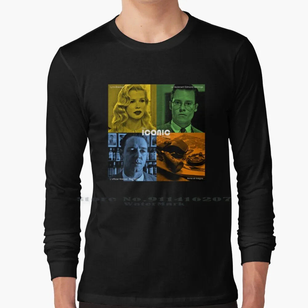 Film Film Iconico-L.A. T-Shirt Colore Quadra Confidential 100% Puro Cotone L A Confidential Los Angeles Interdite Cinema Moti