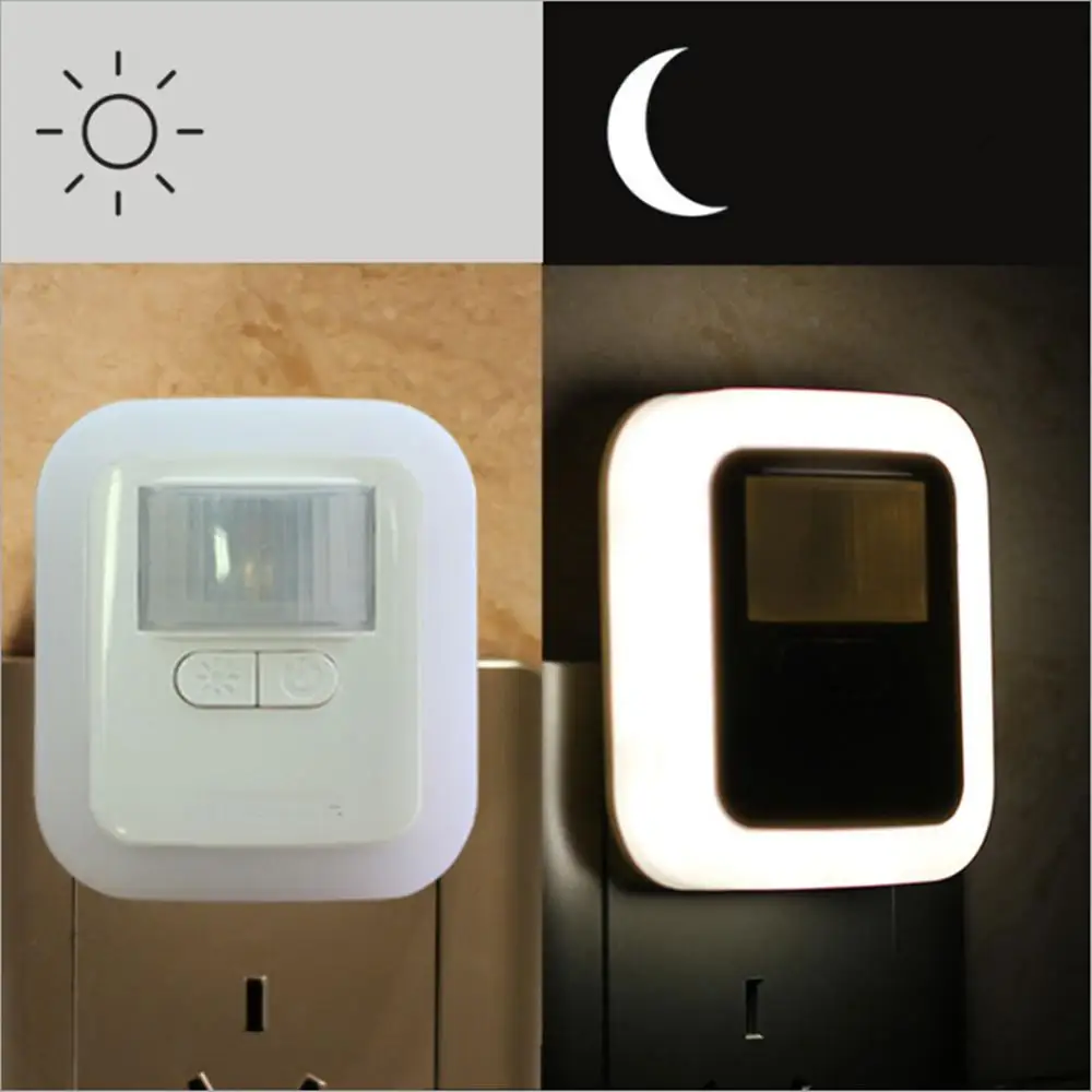 

LED 5Modes Dimmable Warm White Night Light with Light Control 110V/220V EU/US Plug