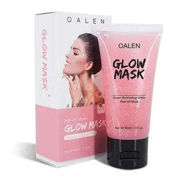 

Face Mask Glitter Face Glow Shimmer Peel-off Blackhead Removing Whitening Mask Cream