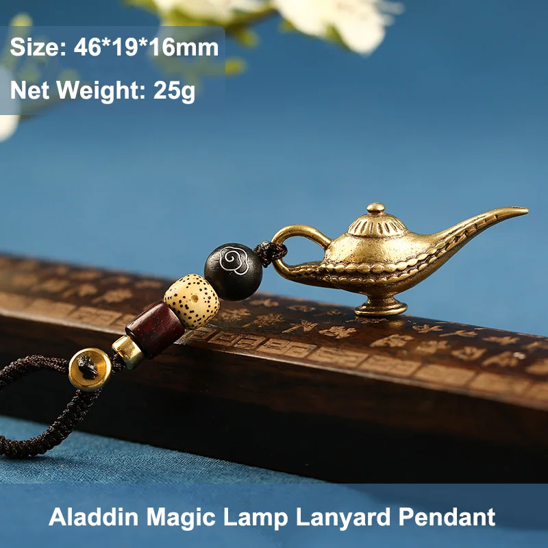 brass Aladdin Magic Lamp pendant (8)
