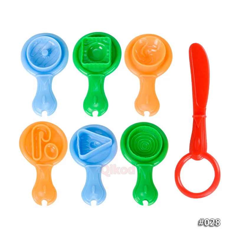 Kids toy 23 Детские Поделки, цветные игрушки для игры в тесто, животные, торт, фрукты, инструменты, Набор пластилина, глиняные формы, наборы, развивающие игрушки для детей, подарок - Цвет: Kids toy 23