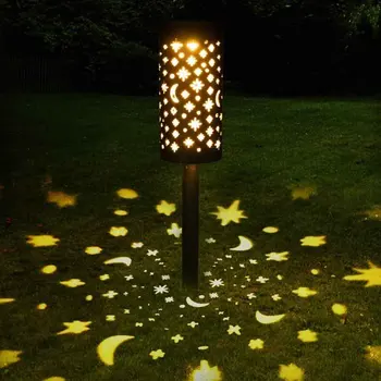 

3 In 1 Lawn Light Easy Install Iron Art Outdoor Waterproof Pathway Garden Decoration Patio High Brightness Solar Powered Led
