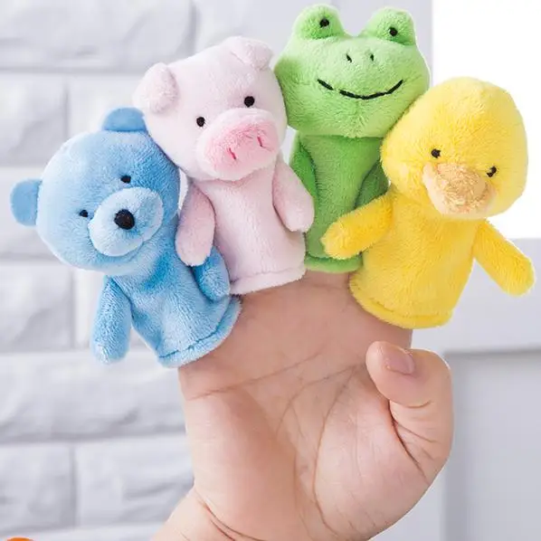 

mini animal hand puppet puzzle piggy frog puppy lion monkey bear duck elephant finger