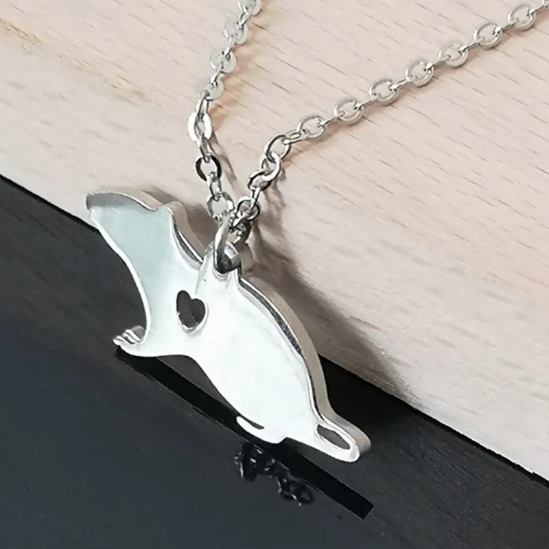 Stainless Steel Cute Mouse Necklace Rat Pendant Necklace Animal Necklace Fashion Jewelry for Women Fashion Accessories