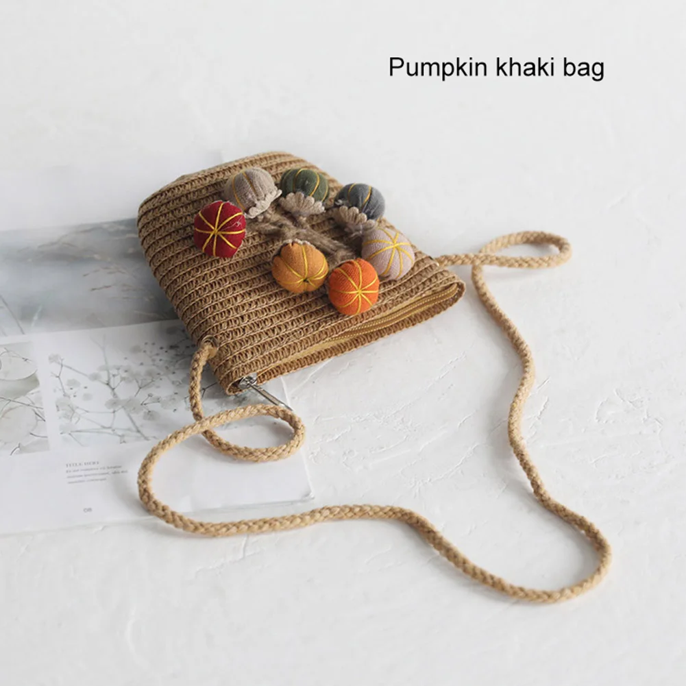 Hat Bag Set Wide Brim Straw Hats Cap Single Shoulder Bag for Kids Spring Summer Beach THJ99 - Цвет: Слоновая кость