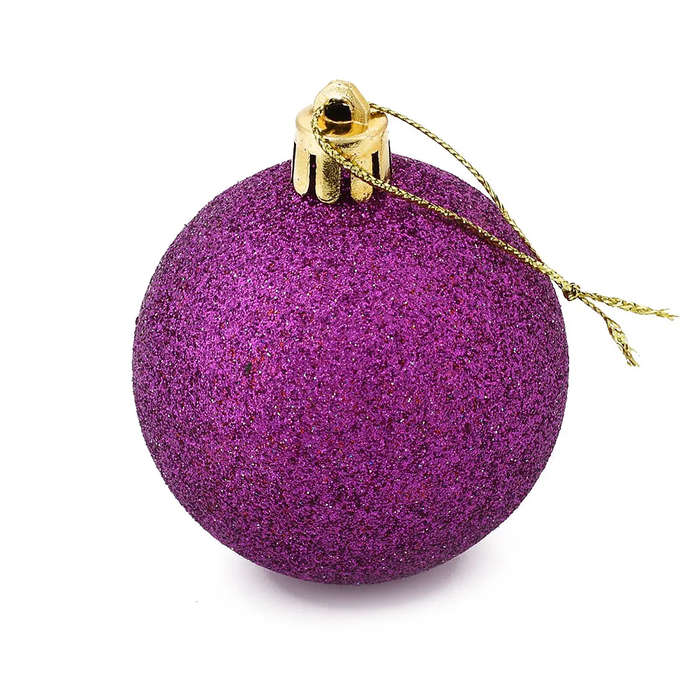 6CM 24Pcs/Box Christmas Decorative Ball Market Xmas Tree Decors 6 Colors