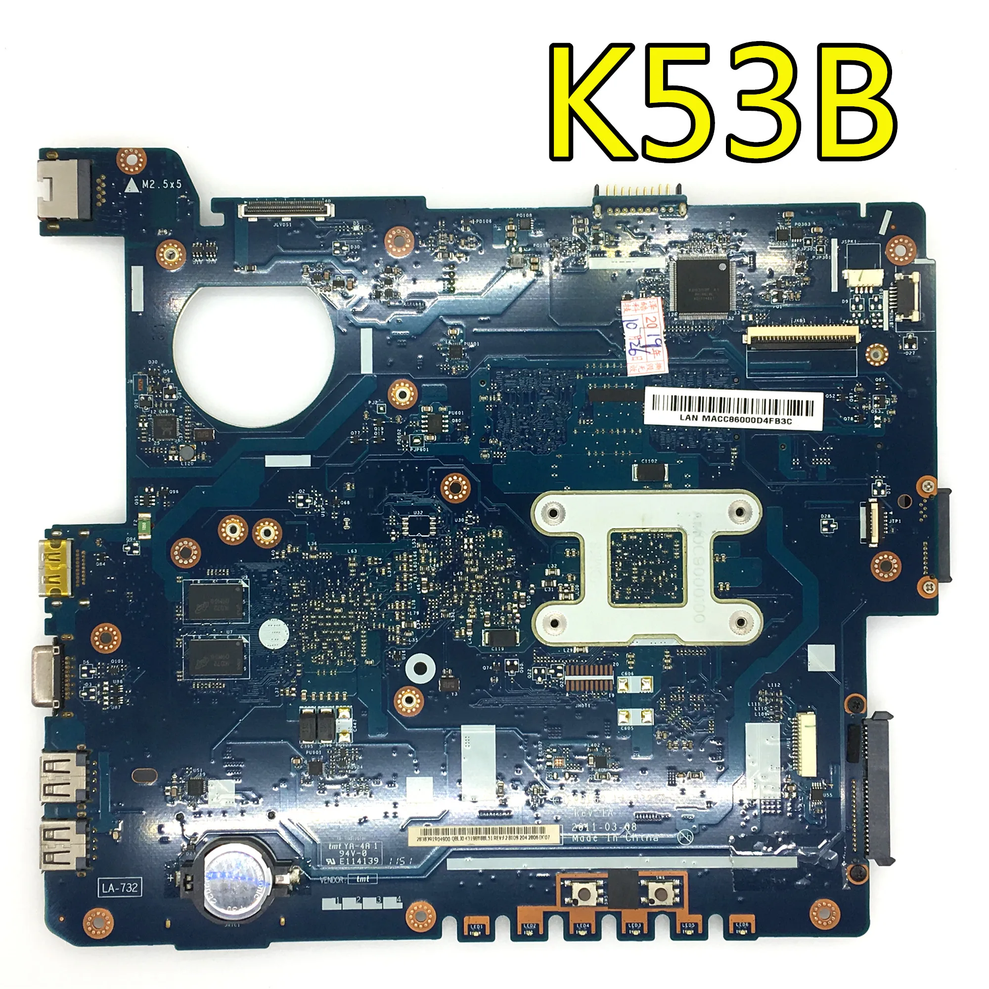 Материнская плата K53B HD6470 для ASUS X53B K53BY K53BR X53BY|Пульты ДУ| |
