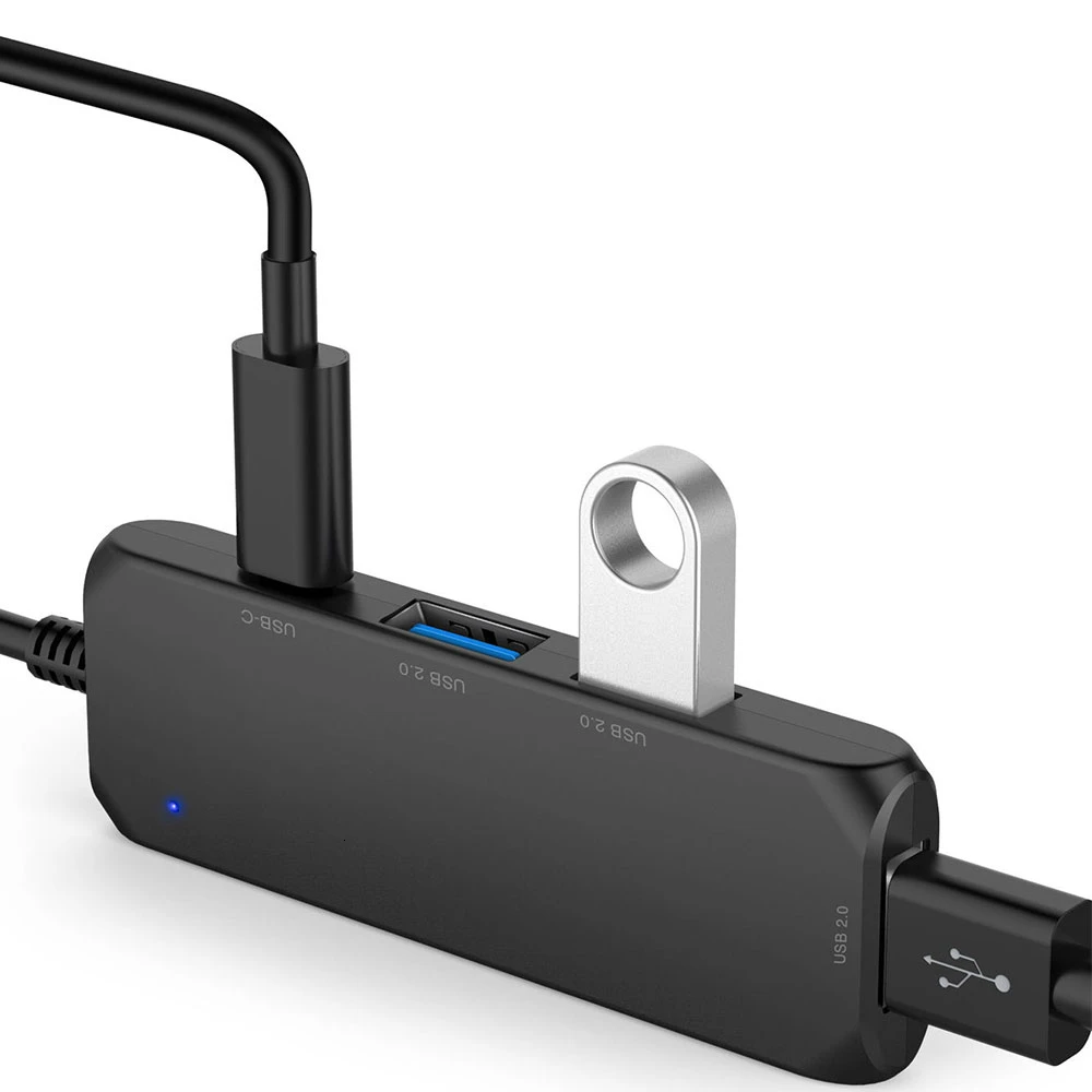 CHYI 4 Порты и разъёмы разъемом спецификации Usb type-c Usb Тип C 3,1 концентраторы 2,0 мульти Порты Портативный хаб usb-разветвитель мини смартфон Accossories для компьютера Macbook
