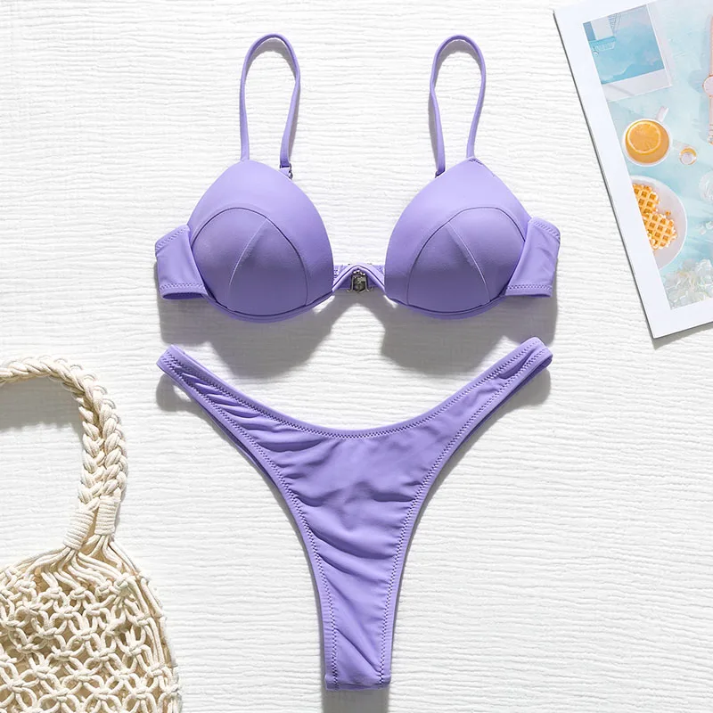 Misswim, сексуальный микро пуш-ап бикини, набор,, розовый неоновый купальник, женский купальник на косточках, женский купальный костюм, купальный костюм - Цвет: X19SW2537-5