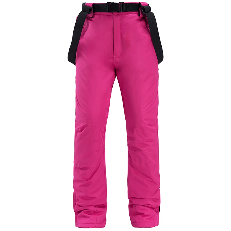 Красочный Зимний костюм Женская лыжная куртка+ зимние комбинезоны брюки зимние водонепроницаемые утепленные костюмы женский комплект для сноуборда - Цвет: Rose pants