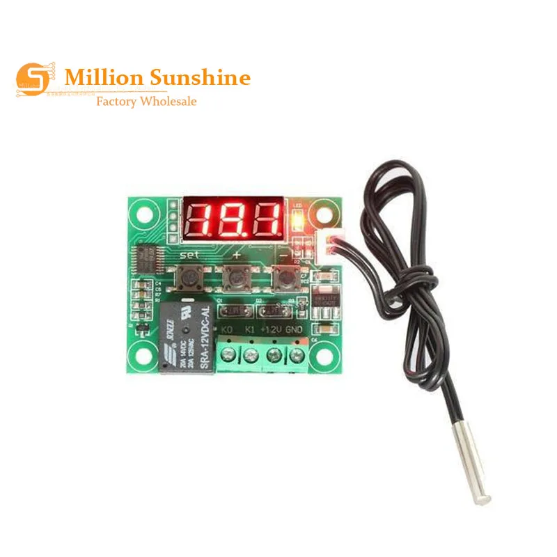 DC 12V Digital LED Thermostat Temperature Control Switch Module XH-W1209 QY 