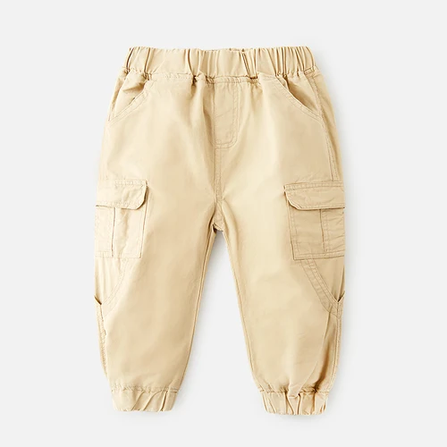 Hot Sale Children's Boys Pants Autumn Casual Baby Korean Version Autumn Children's Casual Pants for Children 2T-6T Trousers - Цвет: Хаки