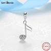 Breloques en argent Sterling 100% 925 pour femmes, pendentif de musique, basse, guitare, Piano, Bracelets, collier, bijoux à faire soi-même ► Photo 2/4