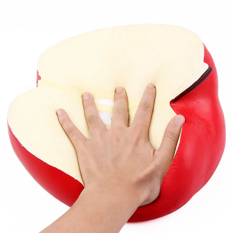 

Squishy Cushion Biggest Fruit Decor Slow Rebound Decompression Toy Apples Squeezing Stress Relief Toy Xmas Gift For Child Adult