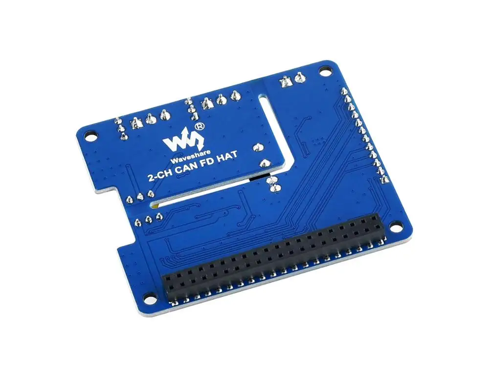 Waveshare2-Channel Изолированная шляпа расширения CAN FD для Raspberry Pi, с несколькими бортовыми схемами защиты