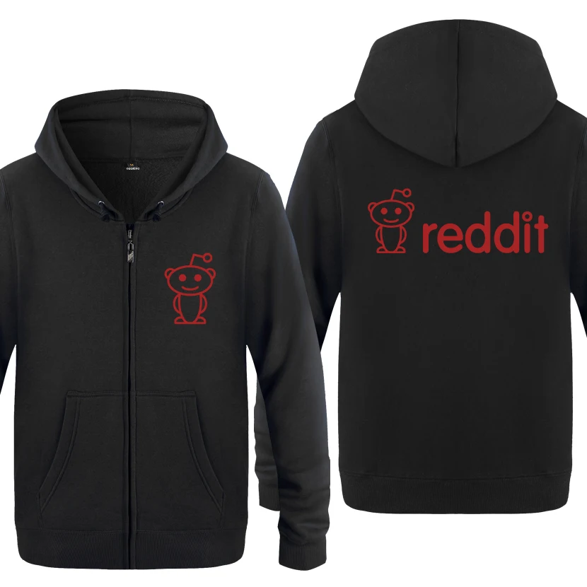Милый Reddit инопланетяне толстовки, новинка Для мужчин Для мужчин s с капюшоном и застежкой-молнией Флисовые толстовки кардиганы