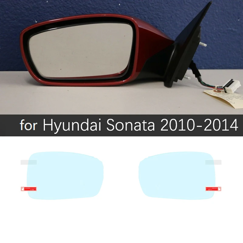 2pcs Full Coverage Для Hyundai Sonata YF LF 2010~ полное покрытие противотуманная пленка зеркало заднего вида противотуманные аксессуары 2013 - Название цвета: 2pcs Full Coverage
