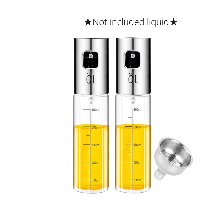 Bottle x 2 Распылитель для оливкового масла, распылитель для барбекю, гриля, кухни, приготовления пищи, салата, выпечки хлеба, жарки - Цвет: Bottle x 2