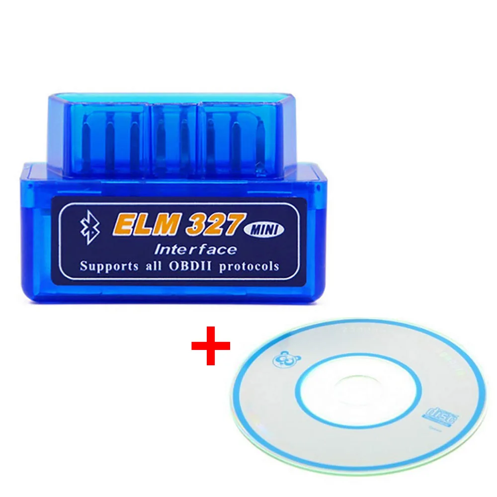 ELM327 V2.1 Bluetooth OBDII сканер адаптер OBD2 автомобильный диагностический инструмент для Mercedes Benz CLK GLA GLC GLE GT GLS GL CLS SLC SLK SLS - Цвет: Blue