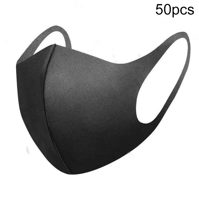 

Protective Masks Sponge 3D Stereo Face Masks Dustproof and Anti-Fog Masks 50 Pcs