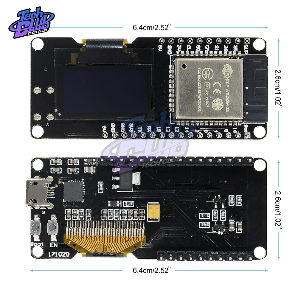 WeMos ESP32 OLED ESP32 OLED WiFi+ Bluetooth модули для Arduino Dual ESP-32 ESP-32S ESP8266 0,96 дюйма OLED