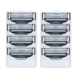 8pcs/lot  Razor Blades Compatible for Mache 3 Machine Shaving Razor Blade for Men Face Care