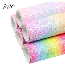 JOJO банты 22*30 см 5 шт. Радужная Лоскутная блестящая тканевые простыни для рукоделия поделки товары ручной работы банты для волос украшение дома