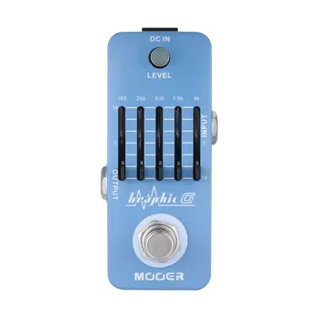 

MOOER Graphic G Mini Guitar Equalizer Effect Pedal 5-Band EQ True Bypass Full Metal Musical Instruments Guitar Parts