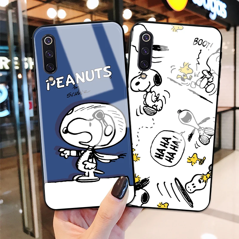 

Xiaomi Redmi Note 8 Pro Case,Cartoon Painted Cat Tempered Glass Back Cover Phone Bags Cases For Xiaomi Redmi Note 7 Pro