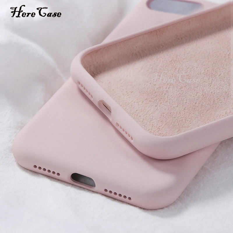 Силиконовый однотонный чехол для iPhone XS 11 Pro MAX XR X XS Max Candy, чехол для телефона s для iPhone 11 7 6 6S 8 Plus, мягкий чехол