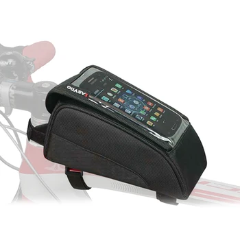 

Waterproof Bicycle Bag Nylon Bike Cycling Cell Mobile Phone Bag Case 5.5''Bicycle Panniers Frame Front Tube Bags Accessories