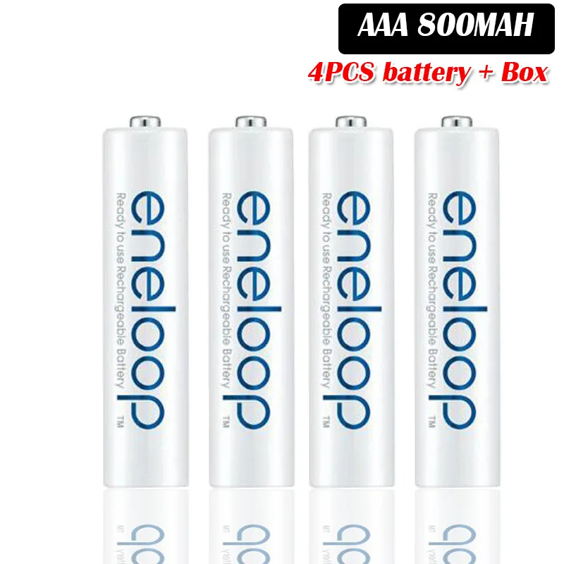 Panasonic 1,2 V 800mAh AAA аккумуляторная батарея для дистанционного управления игрушки Ni-MH Предварительно заряженный цикл батареи 2100 раз - Цвет: 4pcs