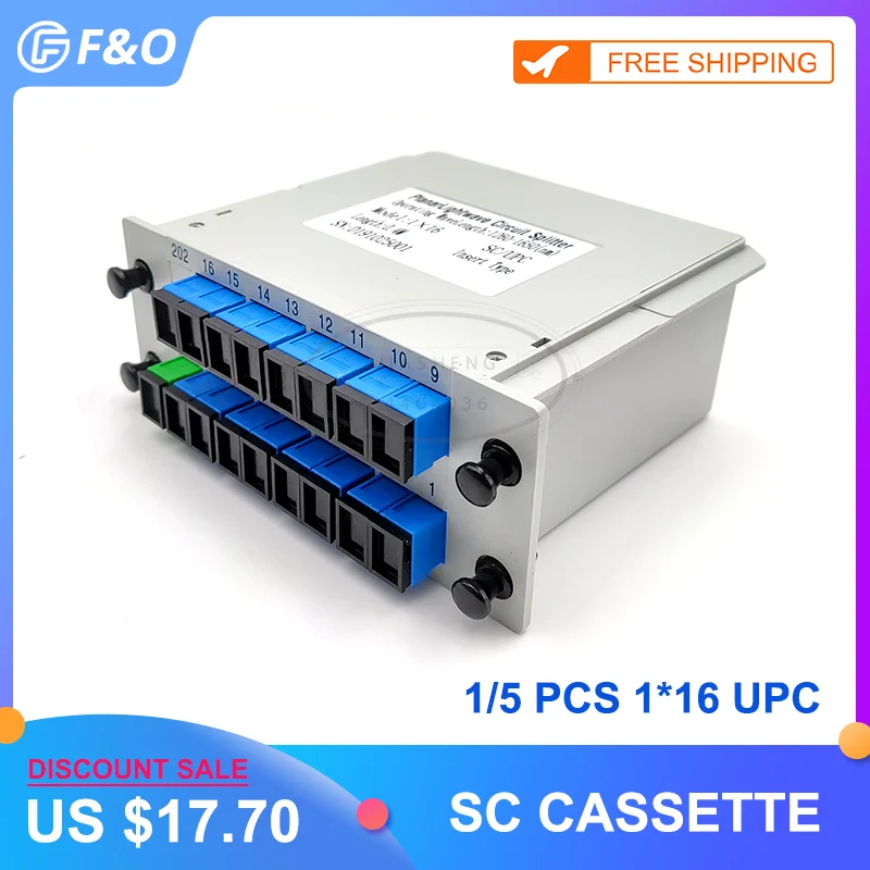 1*16 Модуль PLC волоконно-оптический 1x16 разветвитель кассета SC /UPC коннектор