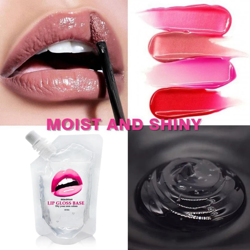 DIY Clear Lip Gloss Base Oil DIY Moisturizing Lipstick Material Base Gel For Lip Gloss Handmade Liquid Lipstick Makeup 50ml DIY Clear Lip Gloss Base Oil DIY Moisturizing Lipstick Material Base Gel For Lip Gloss Handmade Liquid Lipstick Makeup 50ml