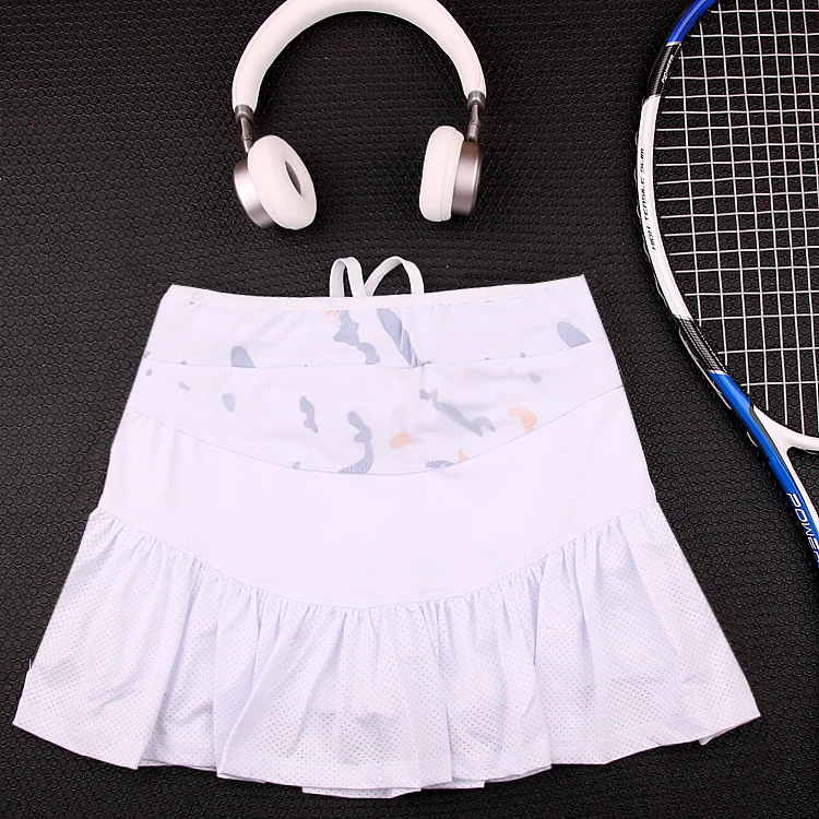 Теннисные шорты, повседневная плиссированная Женская быстросохнущая Спортивная юбка, теннисные шорты, женские спортивные юбки для бадминтона, болельщиков