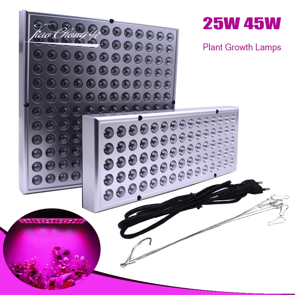

25W 45W Growing Lamps LED Grow Light AC85-265V Full Spectrum Plant Lighting Fitolampy For Plants Flowers Seedling Cultivation