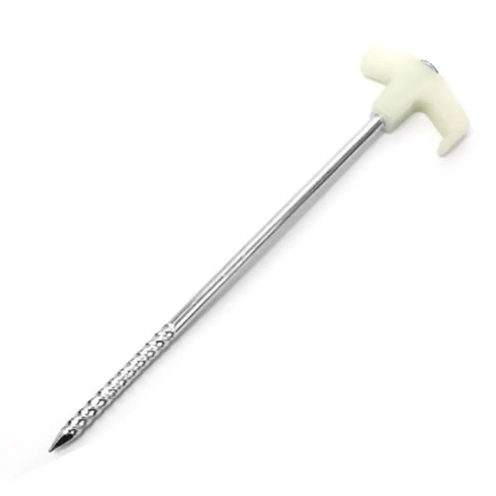 

Camping Tent Luminous Nail Hard Steel Tent Peg with Glow in the Dark Professional Tent Accessories for Outdoor Activities Hot