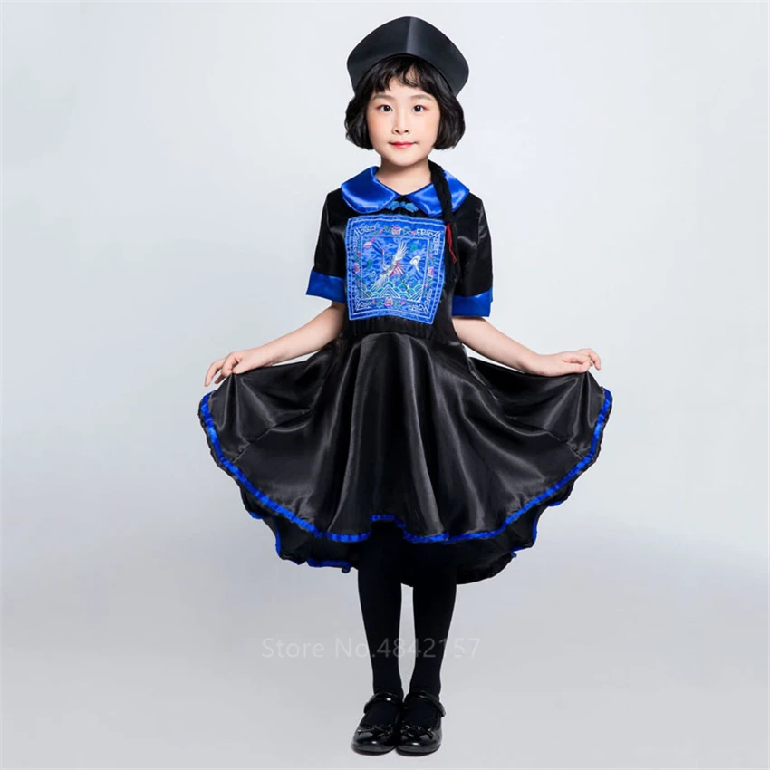 Chinese Ghost Vampire Scary Cosplay Traditional Costume Qing Dynasty Halloween Dress Women Girl Zombie Kid Carnival Party Fancy