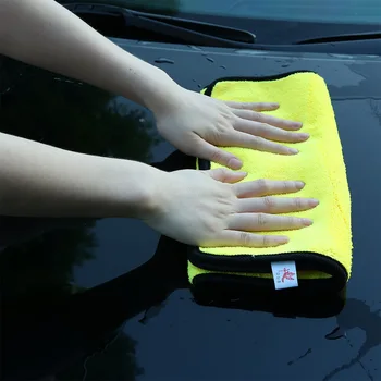 

Washing Towels Microfiber Towel For Car Cleaning Hand Tops Super Absorbent Car Quick Dry Yellow Cloth House Washable 1PC 3sizes