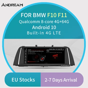 

10.25" Qualcomm Octa-Core 4G+64G 4G LTE Android 10 IPS screen Car multimedia for BMW Series 5 F10 F11 Bluetooth GPS Navigation