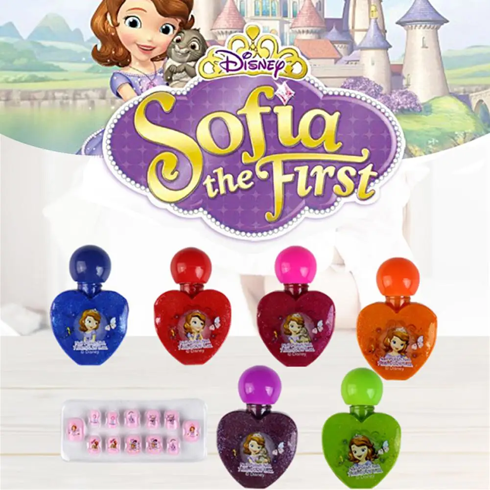 

Disney Sofia Princess Frozen Nail Girls Toys Set Cosmetics Tool Mini Portable Party Manicure Suit Disney Makeup Toys For Girls