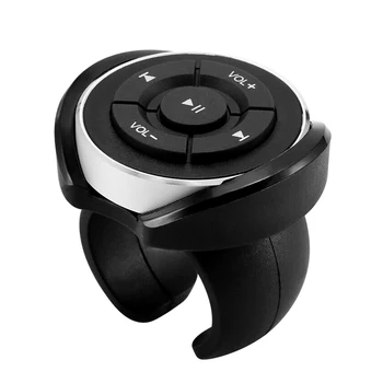 

Wireless Bluetooth Media Button Remote Controller Car Motorcycle Bike Steering Wheel MP3 Music Play For IOS Android Phone Tablet