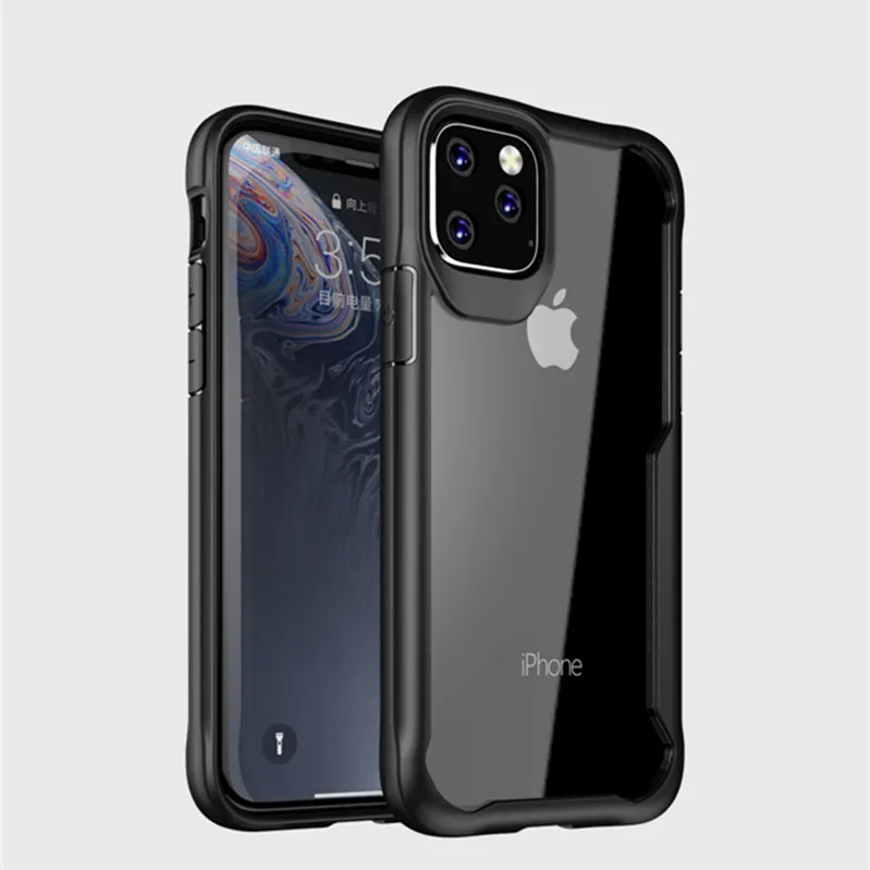 Силиконовый чехол для iPhone 11 Pro Max X XS XR мягкий прозрачный бампер из ТПУ