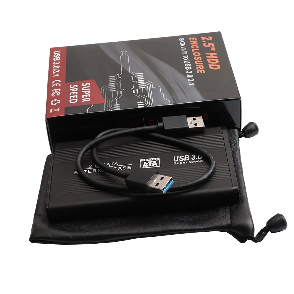 

Portable Usb3.0 Mobile Hard Drive External Hdd Enclosure Usb Sata Hard Drive Black Caddy Case For Laptop Pc