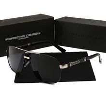 Дизайнерские спортивные поляризованные солнцезащитные очки мужские и женские товары для вождения персиковые солнцезащитные очки черная оправа Gafas De Sol uv400