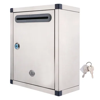 

Stainless Steel Rust-proof Metal Lockable Mail box Letter Box Mailbox Post Box