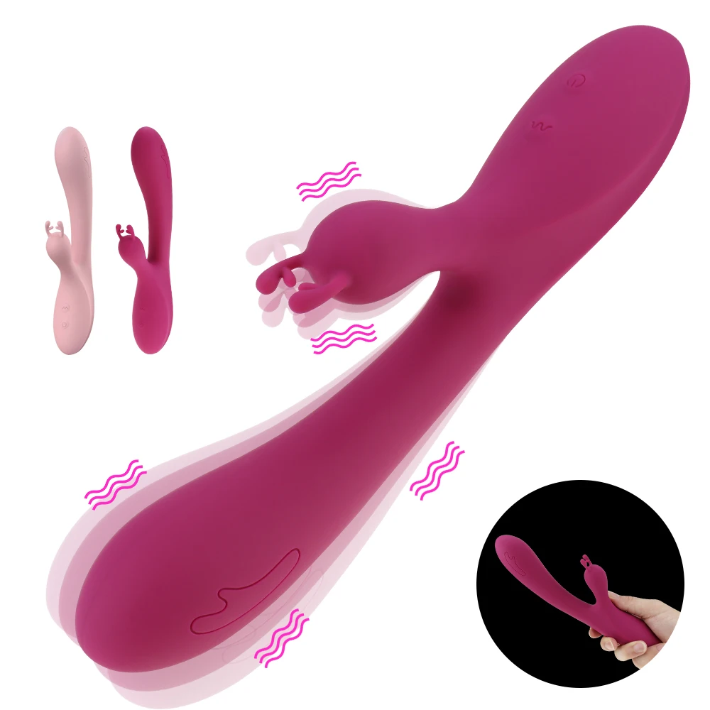 Erwachsene Sexspielzeug Vibratoren G-Punkt 10 Geschwindigkeiten USB wiederauf ladbare leistungs starke Dildo Kaninchen Vibrator für Frauen Klitoris Stimulation Massage