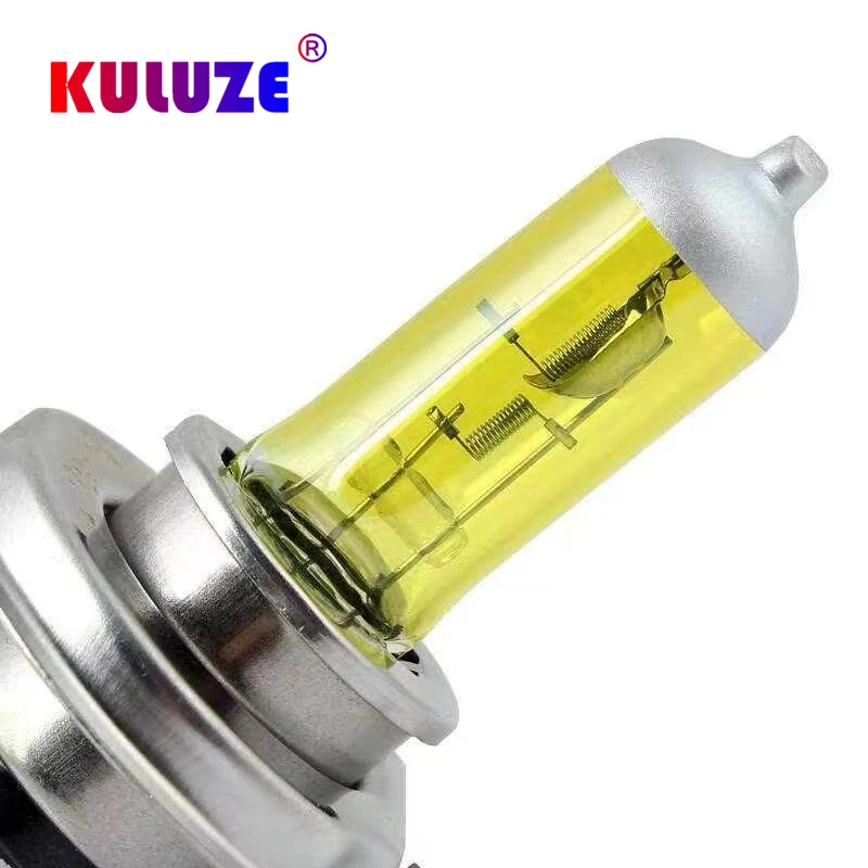 H1 H3 H4 H7 H8 H11 Super Yellow Halogen Headlight Bulb 3000K HB3 HB4 9012 Car Headlights Upgrade Rain And Fog Proof 2 pcs