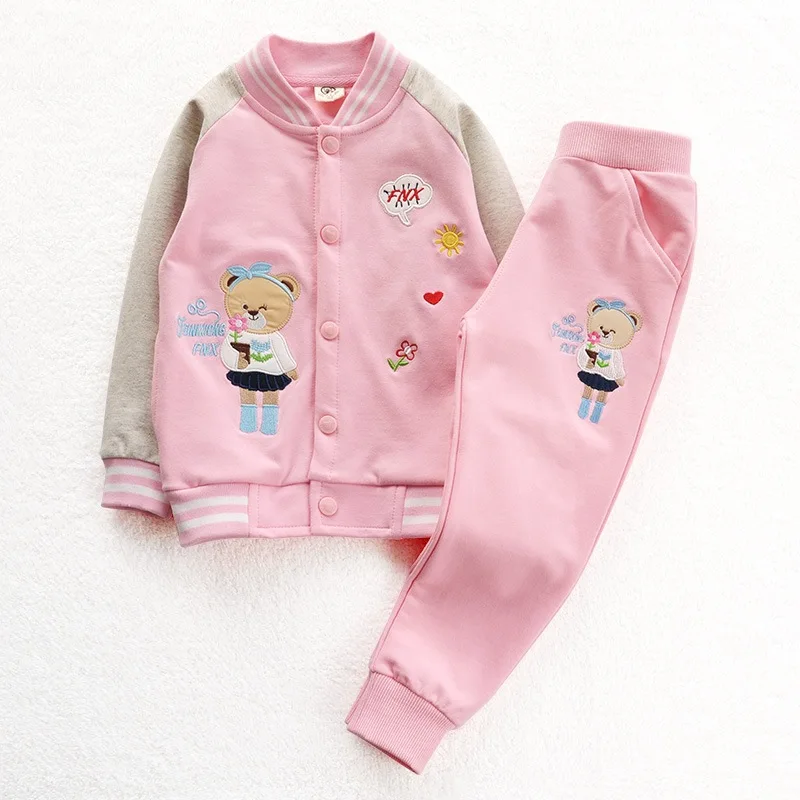 

Girls-Piece 2019 GIRL'S Pants Two Baseball Spring Children Childrenswear Sports New Style Set Casual Wear