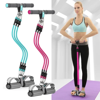 

Multi-function Sit-up Fitness Resistance Bands Abdominal Exerciser Household Gym Sports Pull Ropes Workout Elastic Rubber Belts